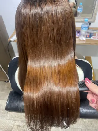 ロング かめい りなのヘアスタイル