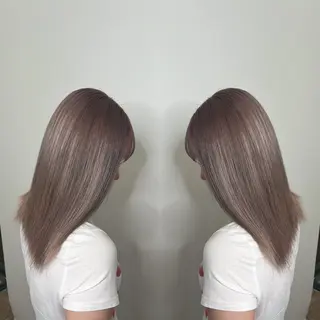 セミロング カラー ハイライト/レイヤー /ハイトーン/AOIのヘアスタイル
