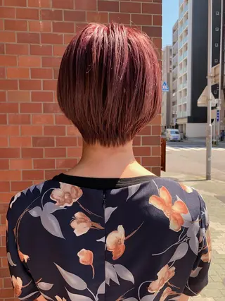 ショート 丹羽大喜 縮毛矯正/美髪矯正のヘアスタイル