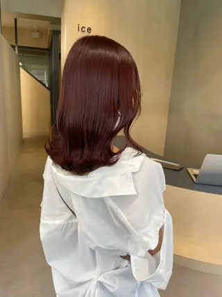 ミディアム カラー 🦋うる艶透明感ヘア 今井達也のヘアスタイル
