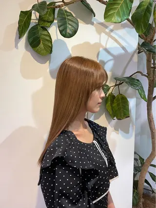 ロング FILMS haru 暖色/ぱつっとbobのヘアスタイル