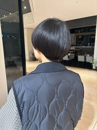 ショート マンツーマン 縮毛矯正/マユコのヘアスタイル