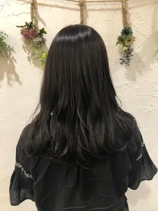 セミロング カラー パーマ 清水 由佳のマツエク・マツパデザイン