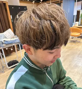 カラー メンズ 髪質改善&ストレート ✂︎鈴木青樹のヘアスタイル