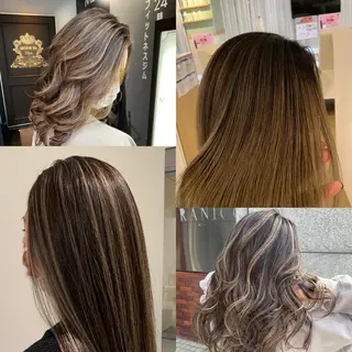 ロング カラー れい🫧 ハイトーン特化のヘアスタイル