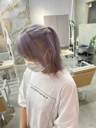 セミロング カラー 前橋 姫奈のヘアスタイル