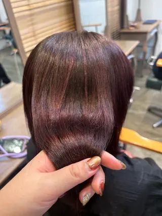 カラー SALOWIN 新宿三丁目me+所属・レイヤー/ボブ/ パーマ/HARUKAのヘアスタイル