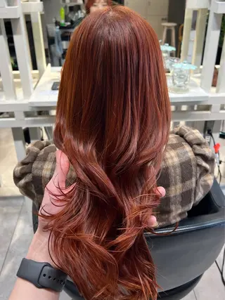セミロング 恵比寿韓国レイヤー× 艶透明感カラー大場のヘアスタイル