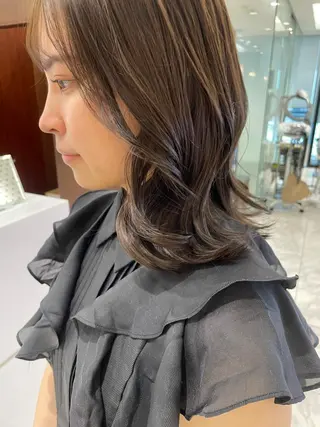 ミディアム 韓国風パーマ/ヘア セット/店長みづきのヘアスタイル