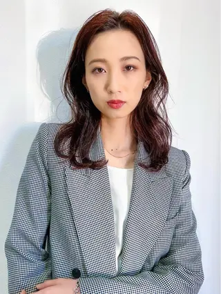 ミディアム カラー 坂本 大晟のヘアスタイル