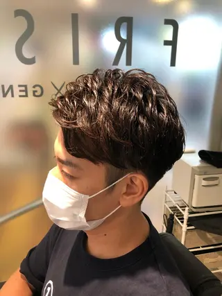 ショート パーマ メンズ bifino.rilune for men所属・rilune matsuoのヘアスタイル