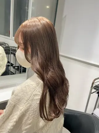 ロング カラー ヘアアレンジ トレンドモテカラー 🩷色落ちまで可愛くのヘアスタイル