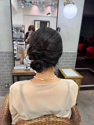 セミロング まとまるボブ🌼 アレンジ🌼鴨下穂香のヘアスタイル