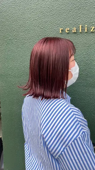 ミディアム 鶴舞/透明感/リア ライズ/ いっとぅーのヘアスタイル