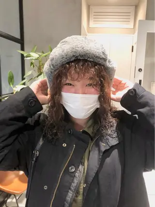 セミロング パーマ ヘアアレンジ ショートヘア原宿 fifth コシのヘアスタイル