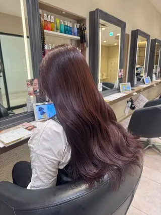 ロング カラー さら艶レイヤーカット 🩶Suzuneのヘアスタイル