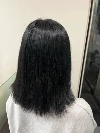 セミロング カラー ☘️上村 ☘️髪質 改善/透明感カラーのヘアスタイル