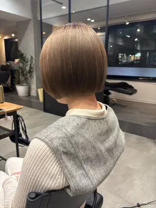 ショート hair make MEUZ所属・アサノハルカ🐈‍⬛ 縮毛矯正/パーマのヘアスタイル