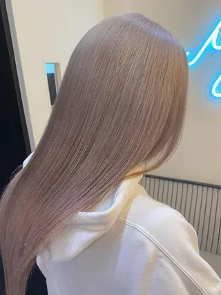セミロング カラー パーマ ヘアアレンジ メンズ キッズ 艶ピンク*ヘアセット 🌙shioriのヘアスタイル