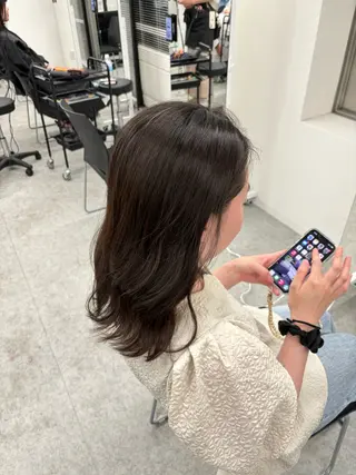 セミロング 🫧韓国風透明感 ヘア🫧towaのヘアスタイル