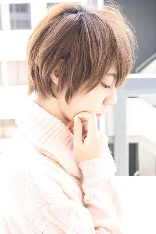 ショート カラー パーマ tuuli トゥーリのヘアスタイル
