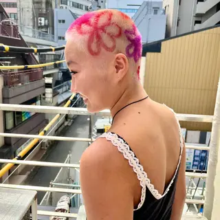 ショート カラー ヘアアレンジ HIROKO / 透明感暖色カラー🎀のヘアスタイル