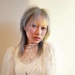 ミディアム はなか こうすけのヘアスタイル