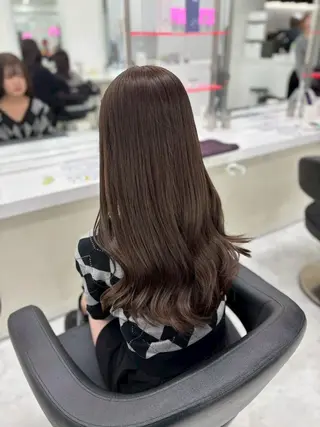 カラー ふわっと抜け感🥣 ブラウンベージュ🤎のヘアスタイル
