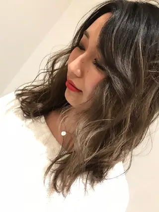 ロング カラー 若宮 宣弘のヘアスタイル