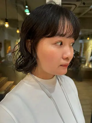 ショート パーマ ボブ/ショート 吉田竣のヘアスタイル