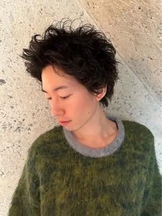 パーマ Kaz. メンズ平尾・高宮のヘアスタイル