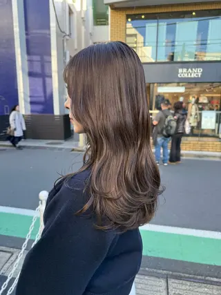 ロング カラー 似合わせヘア🫶🏻 つきいてるみのヘアスタイル