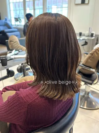 ミディアム カラー 艶髪カラー/ レイヤー/yuiのヘアスタイル