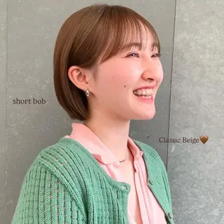 カラー 透明感ショート/ボブ ×似合わせ♥️マリンのヘアスタイル