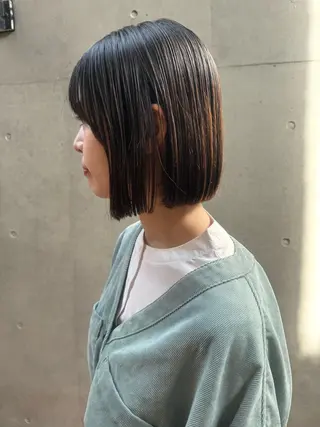 ショート パーマ ボブ/ショート 吉田竣のヘアスタイル