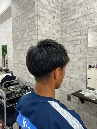 ショート カラー パーマ ヘアアレンジ メンズ キッズ ネイル マツエク・マツパ アイブロウ 🔥漢髪特化メンズ マネージャーYUKIのヘアスタイル