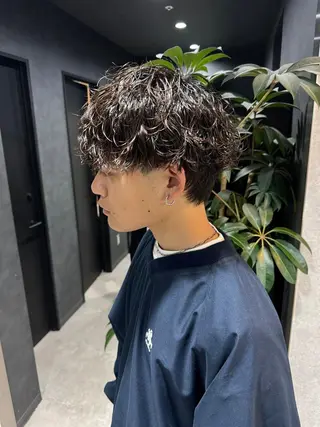 メンズ 🔥大人の色気パーマ メンズヘア特化🔥のヘアスタイル