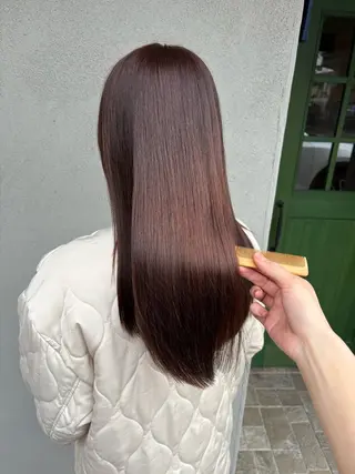 ロング カラー 阪口 萌のヘアスタイル