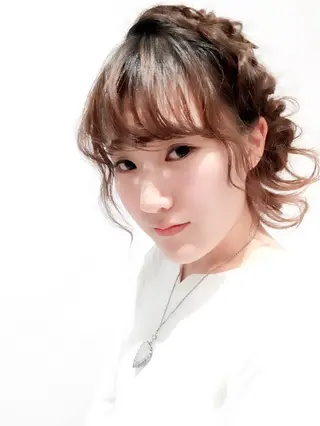セミロング カラー ヘアアレンジ 金子 富士のヘアスタイル