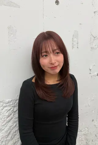 ミディアム 今園 桃愛のヘアスタイル