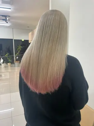 ロング カラー イヤリングカラー特化 🎀於曽能実夢のヘアスタイル