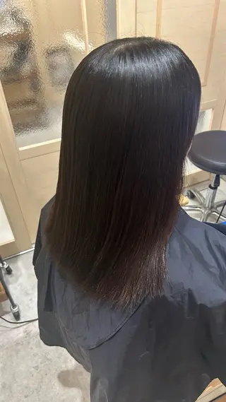 ロング カラー 似合わせ 顔周りYUUGAのヘアスタイル