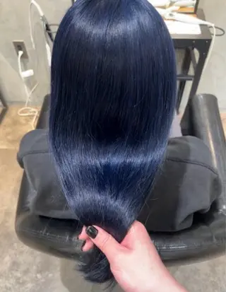 ロング 韓国×艶ハイトーンが ✨絶対可愛い✨七夏海のヘアスタイル