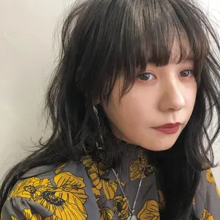 ロング カラー パーマ 低ダメージパーマ ケアパーマ/武田明大のヘアスタイル