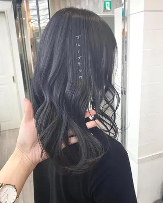 セミロング ☀️透明感color KURO☀️のヘアスタイル