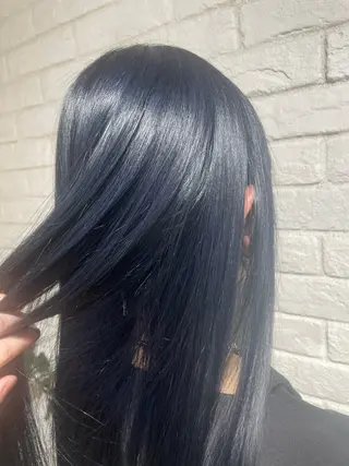 ロング カラー deseo 透明色艶カラーツバサのヘアスタイル