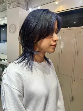 ミディアム 💥ウルフカット デザインあんな💥のヘアスタイル