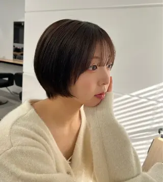 ショート カラー パーマ/縮毛矯正 /かわいい/せき🫧のヘアスタイル