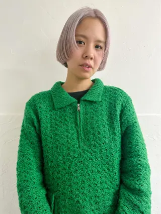 ショート カラー ハイトーン特化サロン 代表 中谷蓮のヘアスタイル