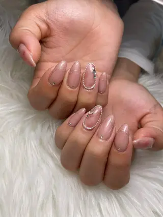 ミディアム ネイル BELLUNA Mizuki❤︎のネイルデザイン